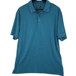 Ben Hogan Performance Polo Blue Large Golf Preppy Business Casual Dad Shirt